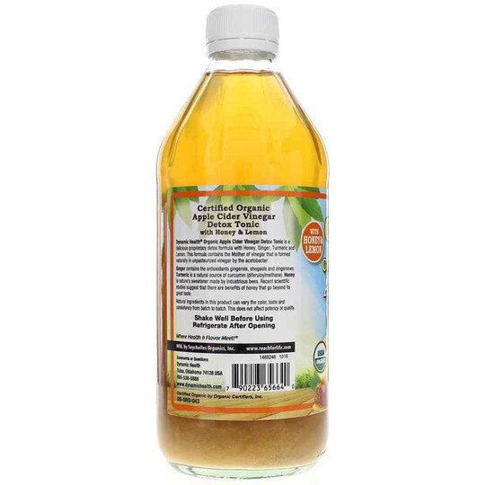 Certified Organic Apple Cider Vinegar Detox Tonic, Dynamic Health